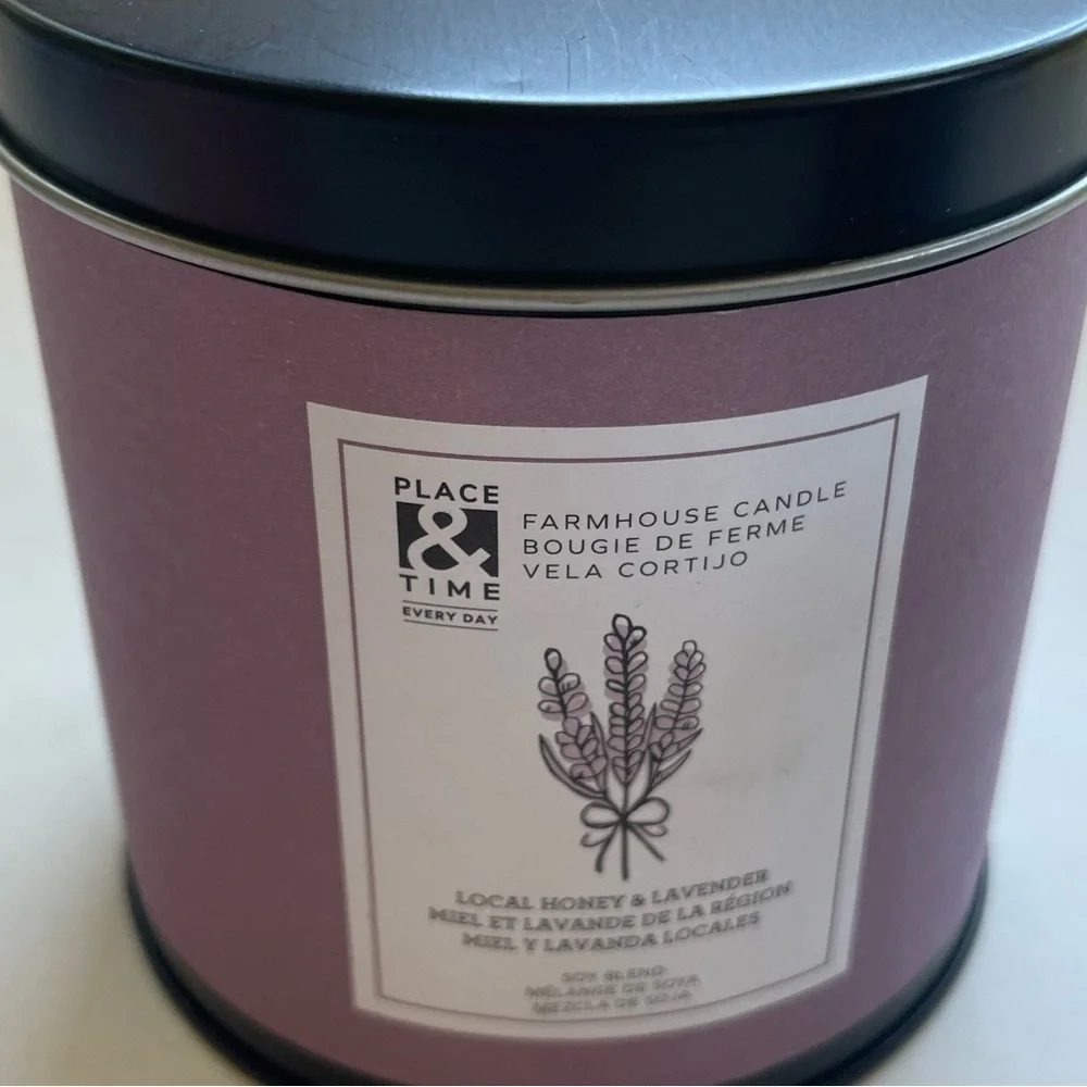 Place & Time Farmhouse Scented Candles 3 Piece Set 12 oz Tin